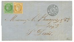 1876 CG CERES 5c+ 15c + REUNION SAINTE ROSE Sur Lettre Avec Texte Daté "BOIS BLANC". RARE. Superbe. - Other & Unclassified