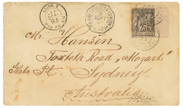 MADAGASCAR : 1893 FRANCE 25c SAGE Obl. TAMATAVE Sur Env(CONSULAT ALLEMAND) Pour L' AUSTRALIE. TB. - Sonstige & Ohne Zuordnung