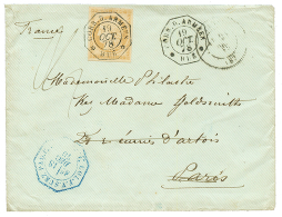 INDOCHINE : 1878 CG 15c CERES TTB Margé Obl. CORR. D'ARMEES HUE Sur Enveloppe Pour PARIS. Qualité Exceptio - Other & Unclassified