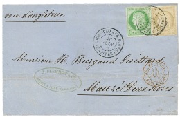 GUADELOUPE : 1878 CG 5c + 30c CERES TB Margés Sur Lettre De POINTE-A-PITRE Pour La FRANCE. TTB. - Otros & Sin Clasificación