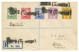 CAMEROUN : 1918 CEF 1/2d+ 1d+ 2d + NIGERIA 4d+ 6d Obl. Cachet Linéaire BUEA(KAMERUN) Sur Enveloppe RECOMMANDEE Po - Other & Unclassified