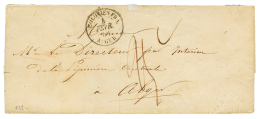 1851 Cachet Rare COLONIE FRA ALGER + Taxe 25c Sur Lettre Pour ALGER. Cote 550€. TTB. - Other & Unclassified