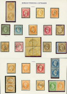 BUREAUX FRANCAIS A L' ETRANGER - Collection De 116 Timbres (dont 80c BORDEAUX) Avec PC Ou GC. Pas De RARETE Mais Nombreu - Sonstige & Ohne Zuordnung
