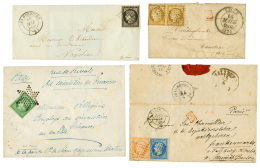 FRANCE CLASSIQUES - Jolie Collection De 60 Lettres 1849-1885. Nombreuxes Piéces Rares. A Voir. TB. - Autres & Non Classés