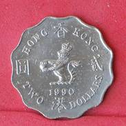 HONG KONG 2 DOLLARS 1990 -    KM# 60 - (Nº18241) - Hong Kong