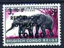 STANLEYVILLE 7  **  Eléphant  Surchargé  République Populaire   Cote 120,-€  ** - Other & Unclassified