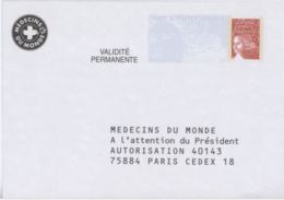 France PAP Réponse Luquet RF 0200461 MEDECINS DU MONDE - PAP: Antwort/Luquet