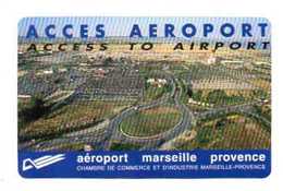 ACCES AEROPORT MARSEILLE PROVENCE  *Taxis  *Service De Cars  *Hélicoptere  *Location De Voitures - Werbung