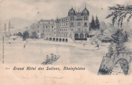 Rheinfelden : Hôtel Des Salines - 1908 - Rheinfelden