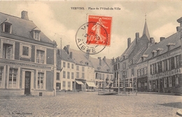 02-VERVINS- PLACE DE L'HOTEL DE VILLE - Vervins