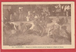 CPA: Dahomey - Danse De La Panthère - Région De Savalou (Tennequin) - Dahomey