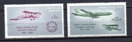 Serie Nº A-10/11  India - Poste Aérienne