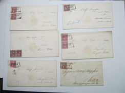 STETTIN , 6 Briefe , Alle Mit Stempel Stettin , Aus Einer Korrespondenz ! - Covers & Documents