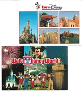 0806d: 2 AKs Disney World, USA Und Frankreich, Gelaufen Nach Österreich - Disneyland