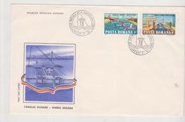 Danube-Black Sea  COVER FDC ROUMANIE 1985CANAL FDC ROMANIA 1985 - FDC