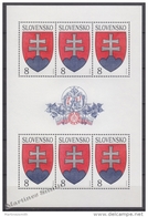 Slovakia - Slovaquie 1993 Yvert 128 Definitive, Coat Of Arms - Sheetlet - MNH - Ongebruikt