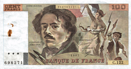 CENT FRANCS EUGENE DELACROIX - 100 F 1978-1995 ''Delacroix''