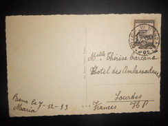 Vatican , Carte De 1933 Pour Lourdes - Briefe U. Dokumente