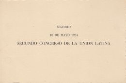 59332- LATIN UNION'S SECOND CONGRESS, MADRID, ROMANIAN EXILE IN SPAIN, BOOKLET, 1954, ROMANIA - Postzegelboekjes