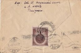 59336- FALL OF FASCISM REGIME, STAMPS ON COVER, 1954, ROMANIA - Lettres & Documents