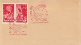 59339- ROMANIAN-RUSSIAN FRIENDSHIP, PEACE, STAMPS AND SPECIAL POSTMARKS ON COVER, 1949, ROMANIA - Cartas & Documentos