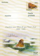 59406- EMIL RACOVITA, BELGICA ANTARCTIC EXPEDITION, COVER STATIONERY, 1999, ROMANIA - Arctic Expeditions
