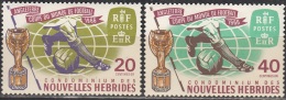 Nouvelles Hebrides 1966 Michel 234 - 235 Neuf ** Cote (2005) 5.00 Euro Coupe Du Monde De Foot à Londres - Nuevos