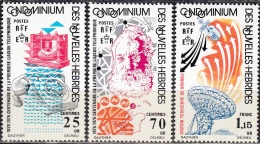 Nouvelles Hebrides 1976 Michel 426 - 428 Neuf ** Cote (2005) 4.50 Euro 100 Ans Téléphone Alexander Graham Bell - Unused Stamps