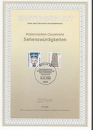 ALLEMAGNE  BERLIN   Carte Notice  1er Jour  1988 Monument Cathedrale Nefertiti - Aegyptologie