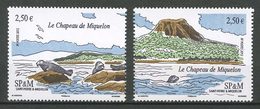 SPM Miquelon 2012 N° 1055/1056 ** Neuf MNH Superbe Cote 20 € Faune Marine Otaries Chapeau De Miquelon Fauna - Neufs