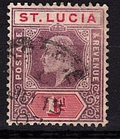 St Lucia, 1904, SG 67, Used (Wmk Mult Crown CA) - Ste Lucie (...-1978)