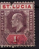 St Lucia, 1904, SG 67, Used (Wmk Mult Crown CA) - Ste Lucie (...-1978)