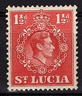 St Lucia, 1938, SG 130, Mint Hinged, Perf. 14.5x14 - Ste Lucie (...-1978)