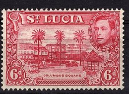 St Lucia, 1938, SG 134, Mint Hinged (Perf: 13.5) - Ste Lucie (...-1978)