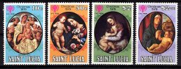 St Lucia, 1979, Christmas, Complete Set Of 4, MNH - St.Lucia (...-1978)
