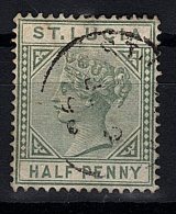 St Lucia, 1891, SG 43, Used, Die II - Ste Lucie (...-1978)