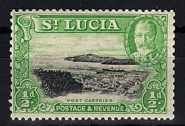 St Lucia, 1936, SG 113, Mint Hinged, Perf. 13x12 - Ste Lucie (...-1978)