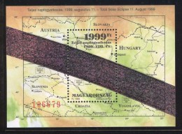 HUNGARY 1999 EVENTS Astronomy TOTAL ECLIPSE Of The SUN - Fine Hologram S/S MNH - Neufs