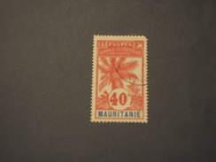 MAURITANIA - 1906 ALBERO  40 C.(dente Corto In Alto) - TIMBRATO/USED - Used Stamps