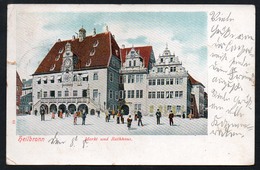 A3541 - Alte Ansichtskarte - Heilbronn - Markt Und Rathaus - Gel 1904 - Bahnhof Stempel - Heilbronn