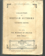 The Murder Of Delicia By Marie CORELLI, Collection Of British Authors Vol 3178 TAUCHNITZ Edition - Andere & Zonder Classificatie