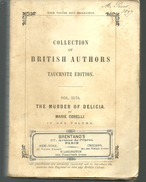 The Murder Of Delicia By Marie CORELLI, Collection Of British Authors Vol 3178 TAUCHNITZ Edition - Otros & Sin Clasificación