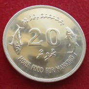 Maldives 20 Rupee 1977 FAO F.a.o. Fish - Malediven