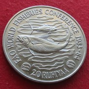 Maldives 20 Rupee 1984 FAO F.a.o. Fish - Malediven