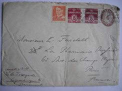 DANEMARK - Bel Entier Postal Avec Complément D'affranchissement Pour La France De 1958 - Entiers Postaux