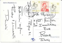 TURCHIA 1972 YOLCU SALUNU KARAKOY MOTONAVE FRANCA C. - Lettres & Documents