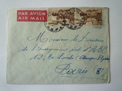 ENVELOPPE  Au Départ De  BRAZZAVILLE  à Destination De PARIS   1950   - Storia Postale