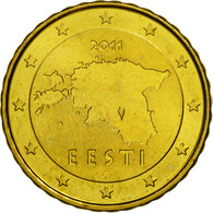 Estonia, 10 Euro Cent, 2011, SPL, Laiton - Estonia
