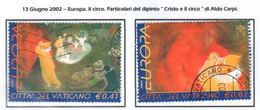 VATICANO / VATIKAN 2002  EUROPA CEPT Serie Usata / Used - Gebraucht