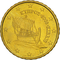 Chypre, 10 Euro Cent, 2008, SPL, Laiton, KM:81 - Cipro